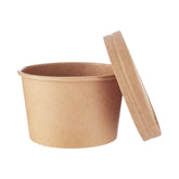 Paper Noodle Bowl with Kraft Lid